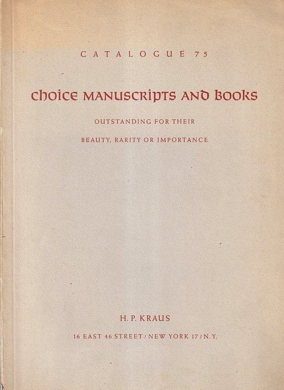Choice Manuscripts and Books Outstanding for their Beauty, Rarity or … | Immagine Gallery 2