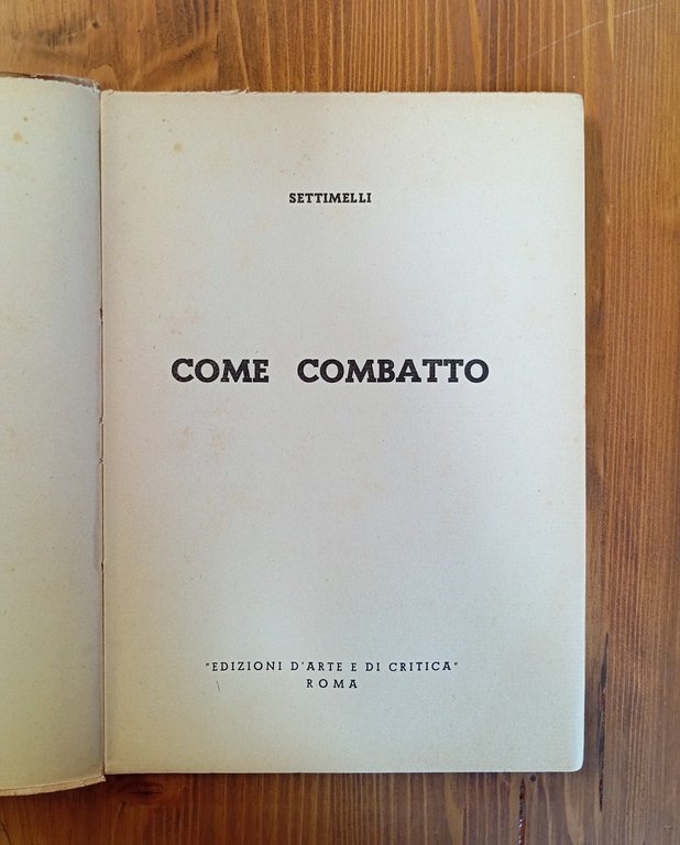 Come combatto