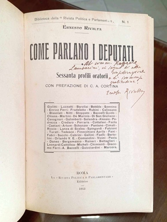 Come parlano i deputati. Sessanta profili oratorii