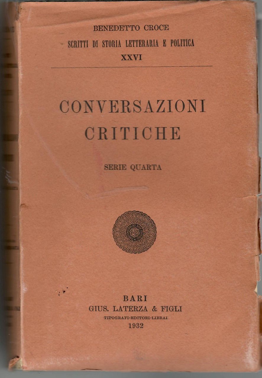 Conversazioni Critiche Serie Quarta