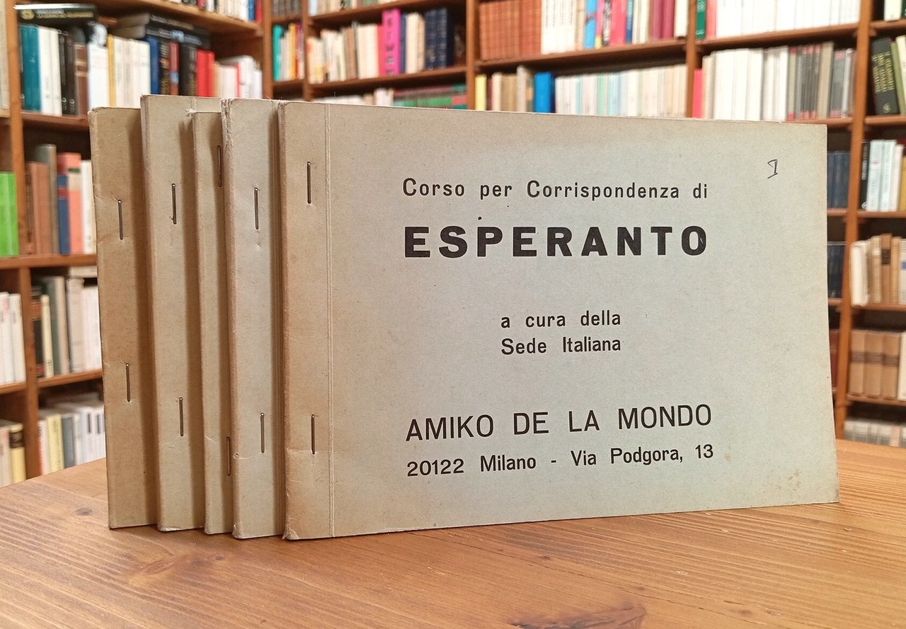 Corso per corrispondenza di esperanto (dispense 1-5)
