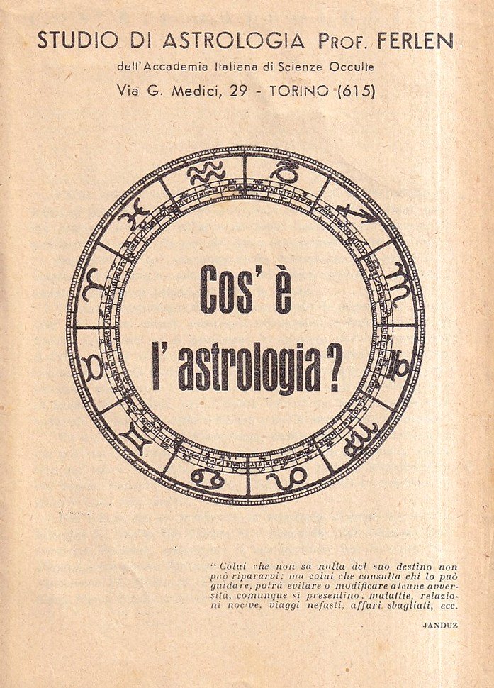Cos'è l'astrologia? (opuscolo con volantini allegati)