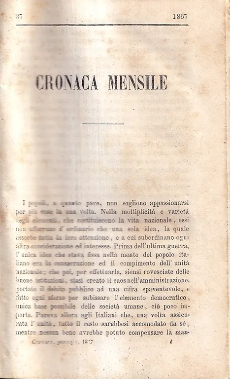 Cronaca Mensile 1866-1867
