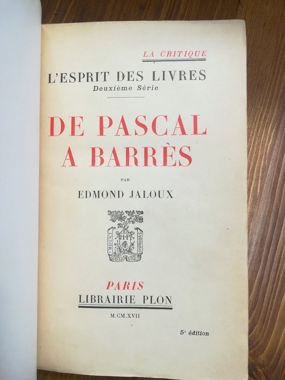 De Pascal à Barrès | Immagine Gallery 2