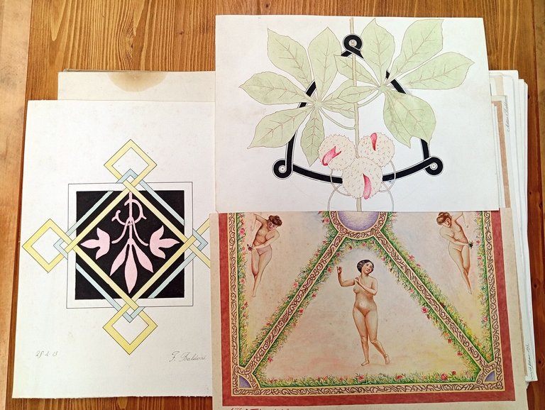 Decorazioni murali e soffitti: 50 tavole estratte dai modelli d'arte …