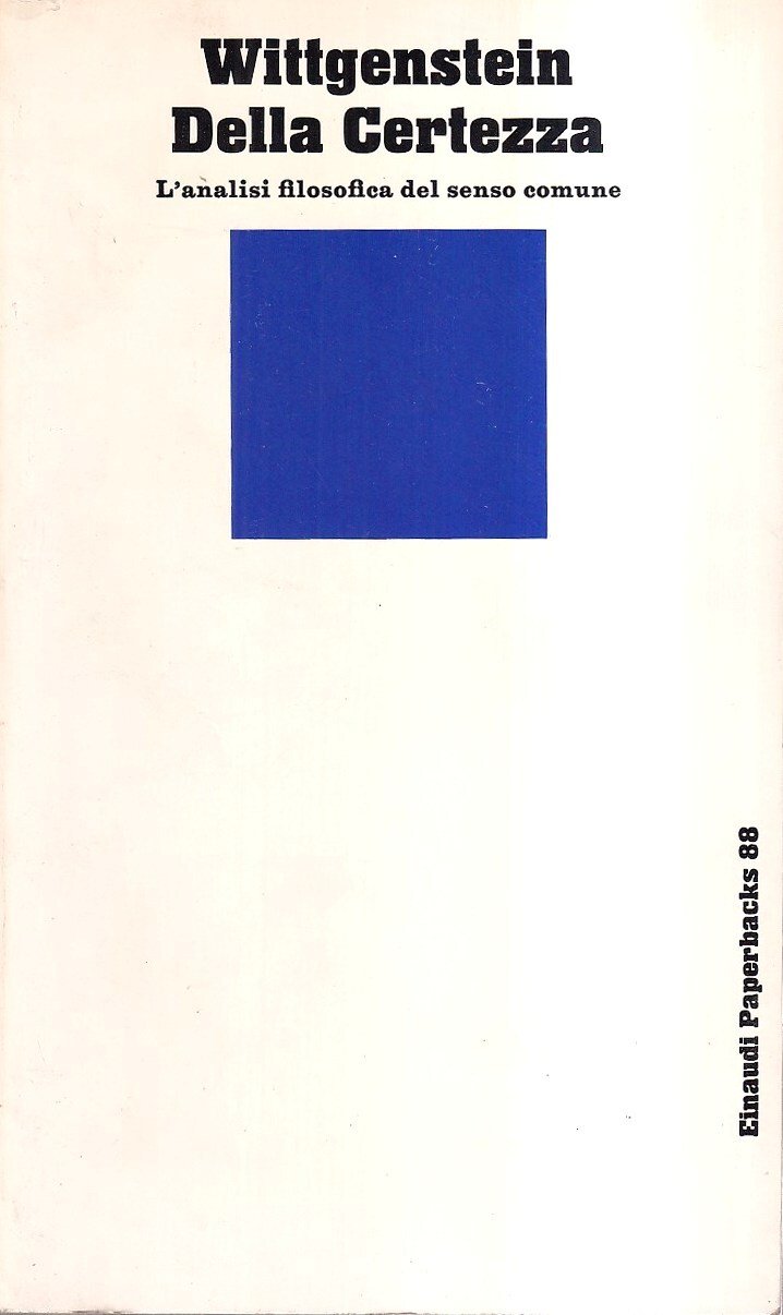 Della certezza. L'analisi filosofica del senso comune