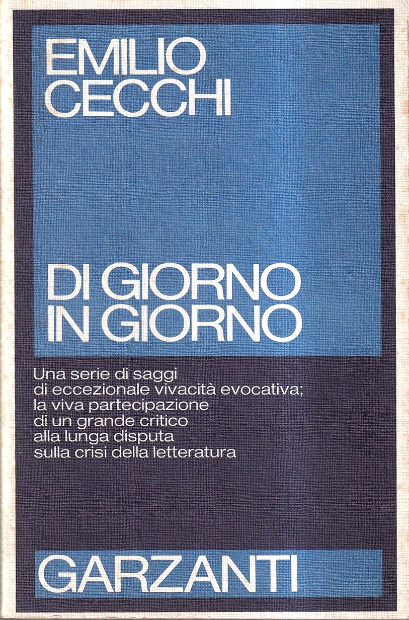 Di Giorno in Giorno. Note di Letteratura italiana contemporanea (1945-1954)