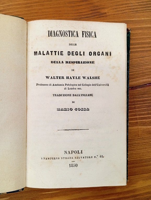Diagnostica fisica delle malattie degli organi della respirazione