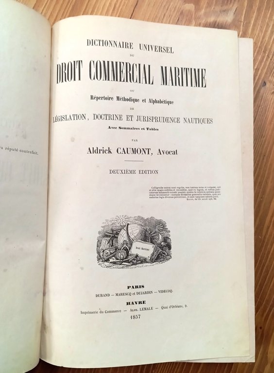 Dictionnaire universel du droit commercial maritime, ou repertoire méthodique et … | Immagine Gallery 2