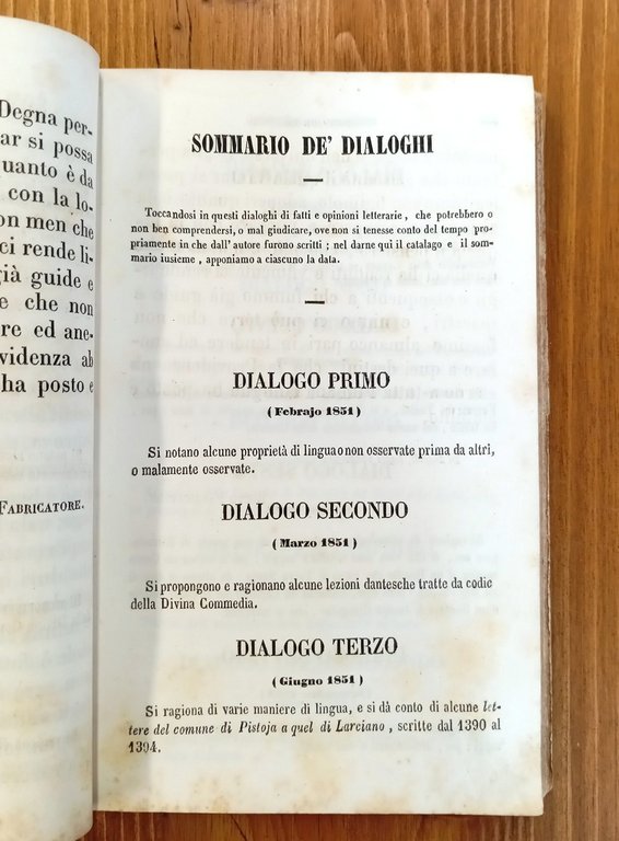 Diporti filologici. Dialoghi di Pietro Fanfani