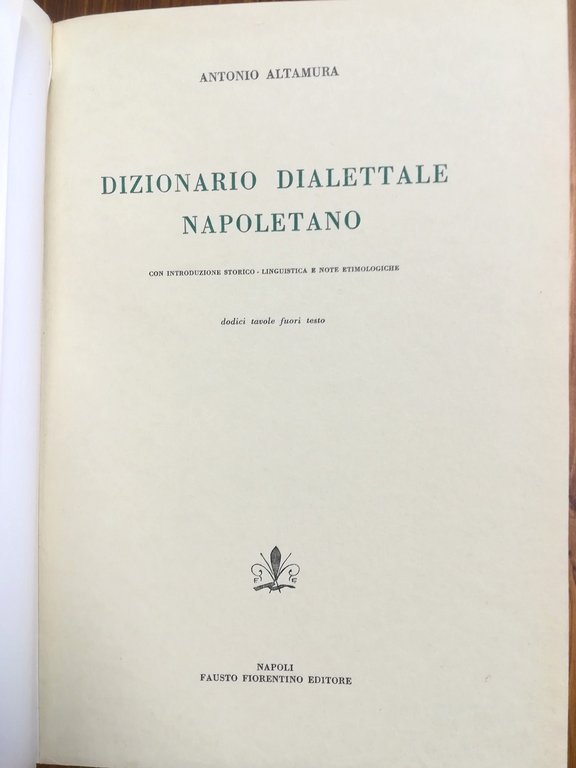 Dizionario dialettale napoletano
