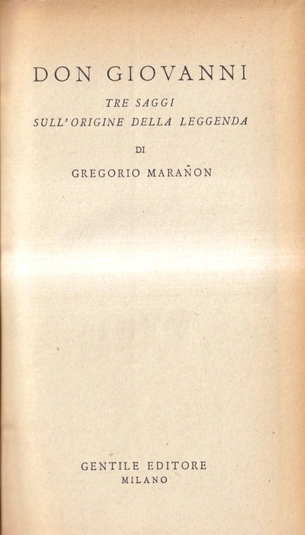 Don Giovanni. Tre saggi sull'origine della leggenda | Immagine Gallery 2