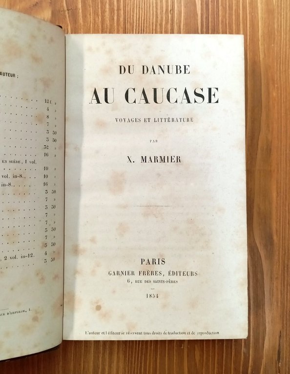 Du Danube au Caucase. Voyages et littérature