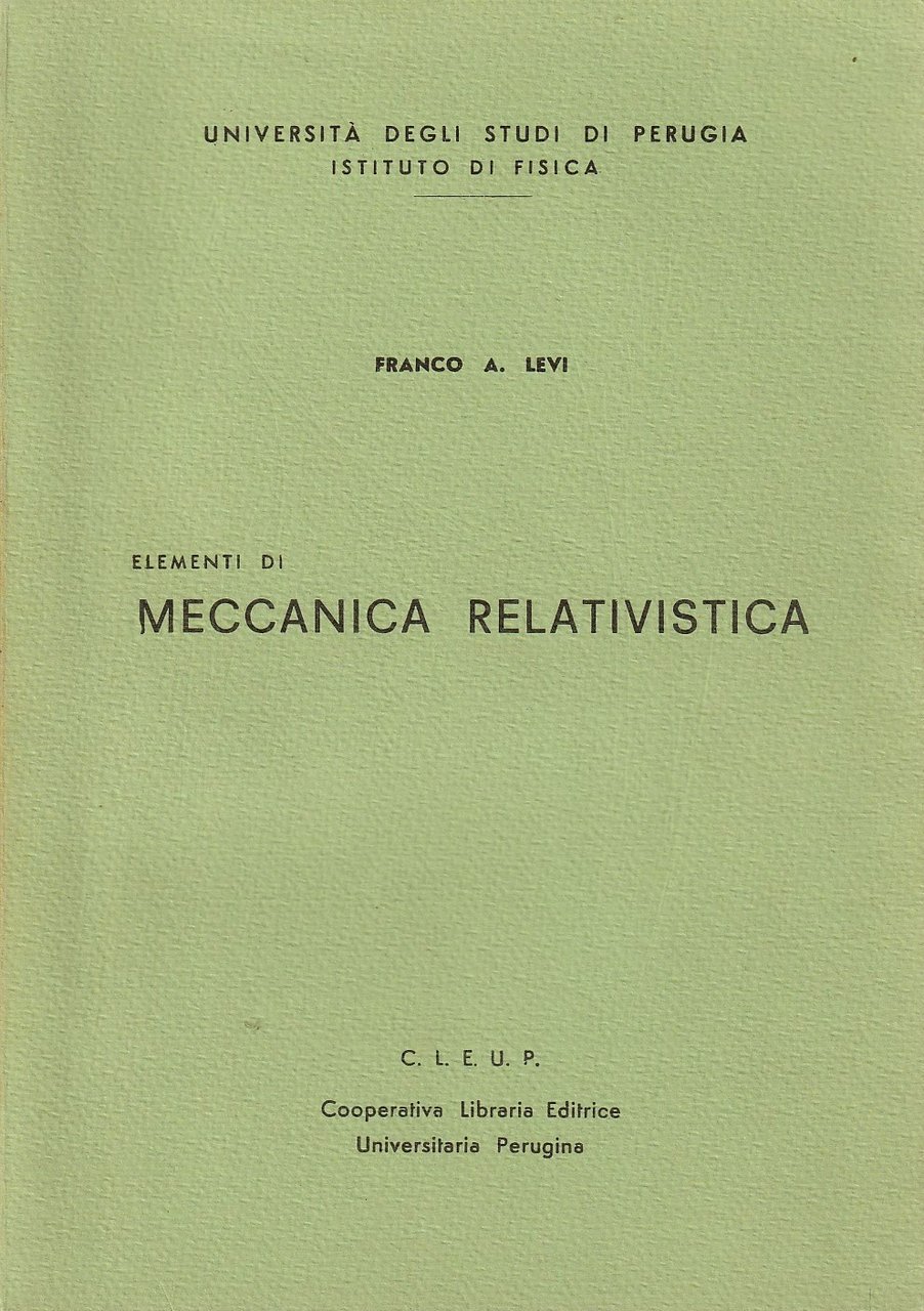 Elementi di meccanica relativistica | Immagine principale