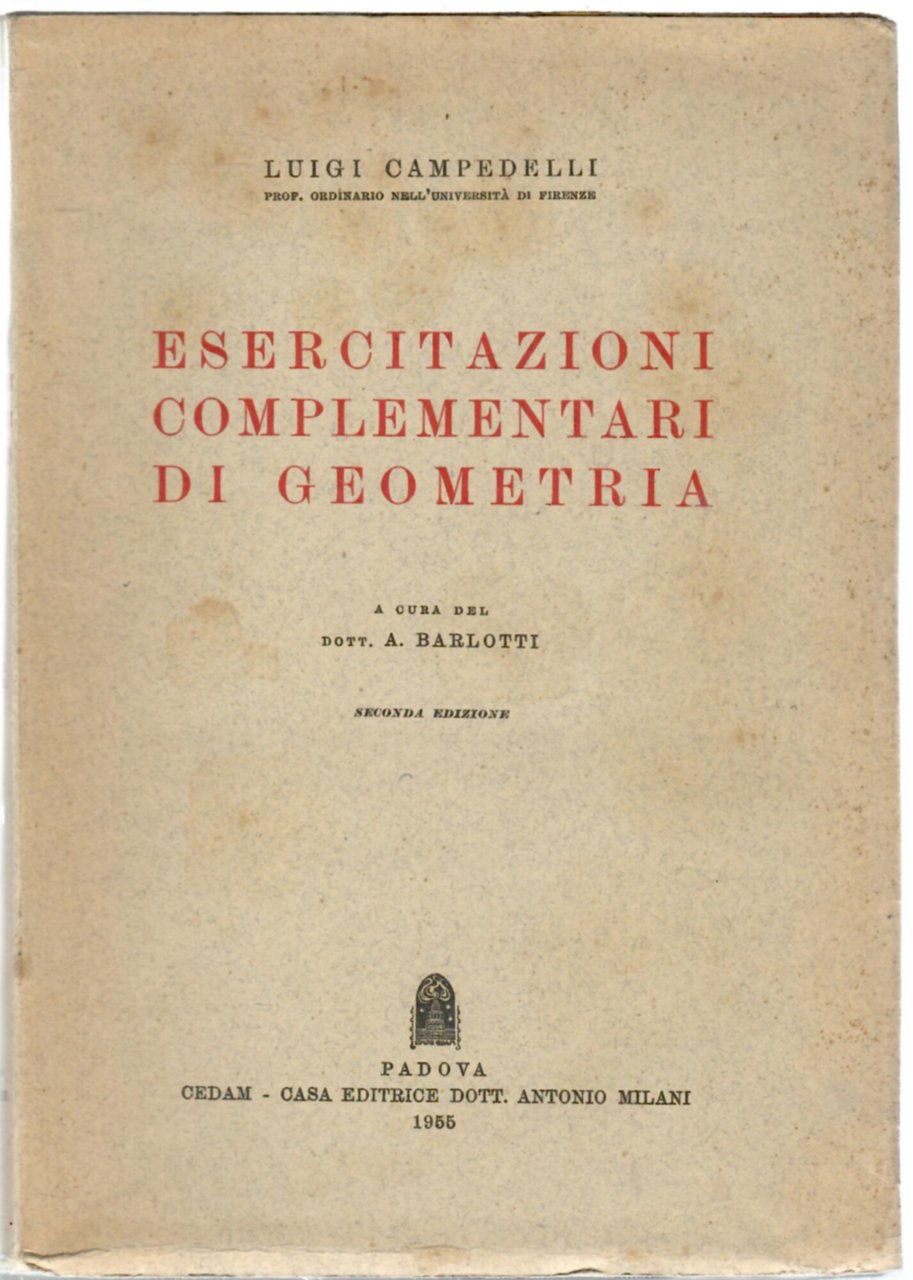 Esercitazioni complementari di geometria