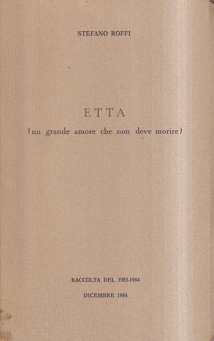 Etta (un grande amore che non deve morire)