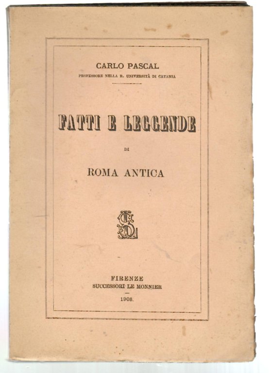 Fatti e Leggende Di Roma Antica
