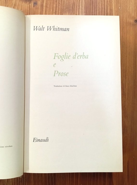 Foglie d'erba e Prose | Immagine Gallery 2