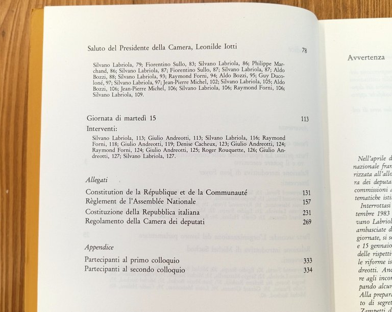 Francia-Italia: sistemi istituzionali a confronto. Incontri tra la Commission des …