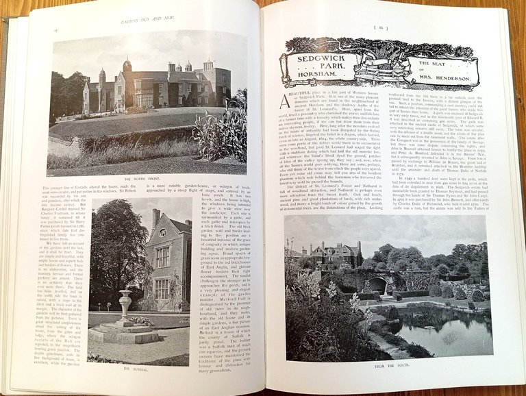 Gardens Old & New. The Country House & Its Garden …