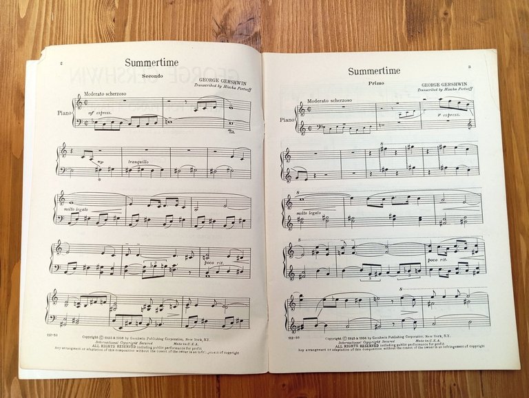 George Gershwin. Album for piano 4-hands