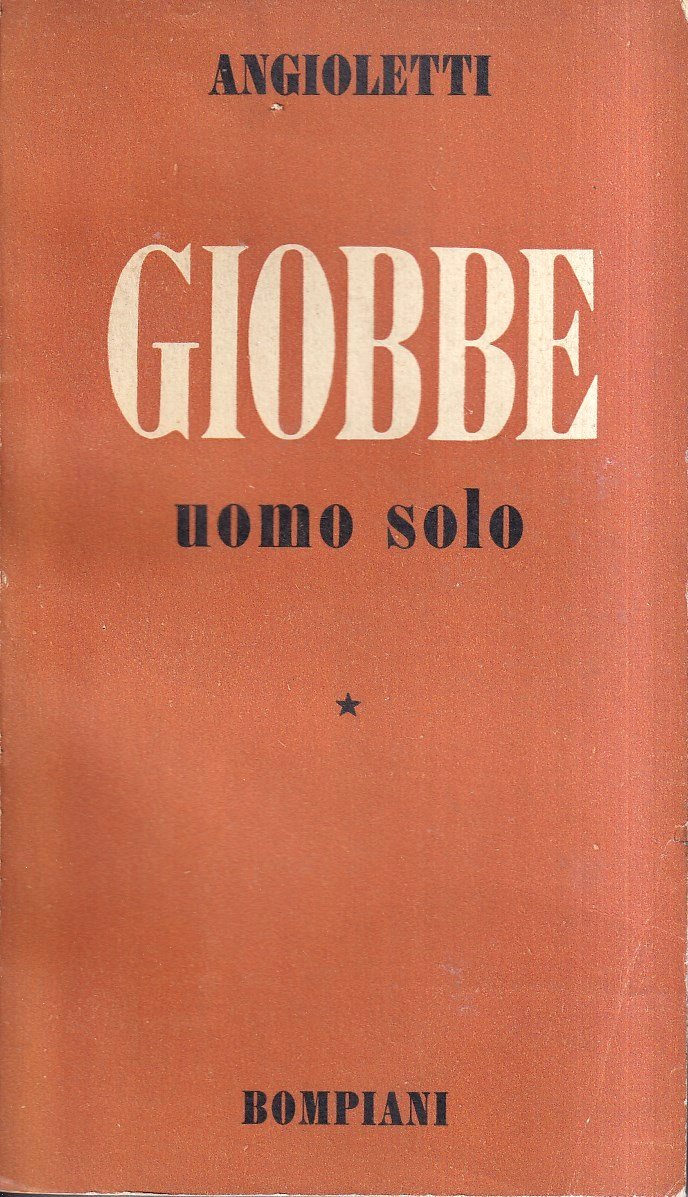 Giobbe uomo solo