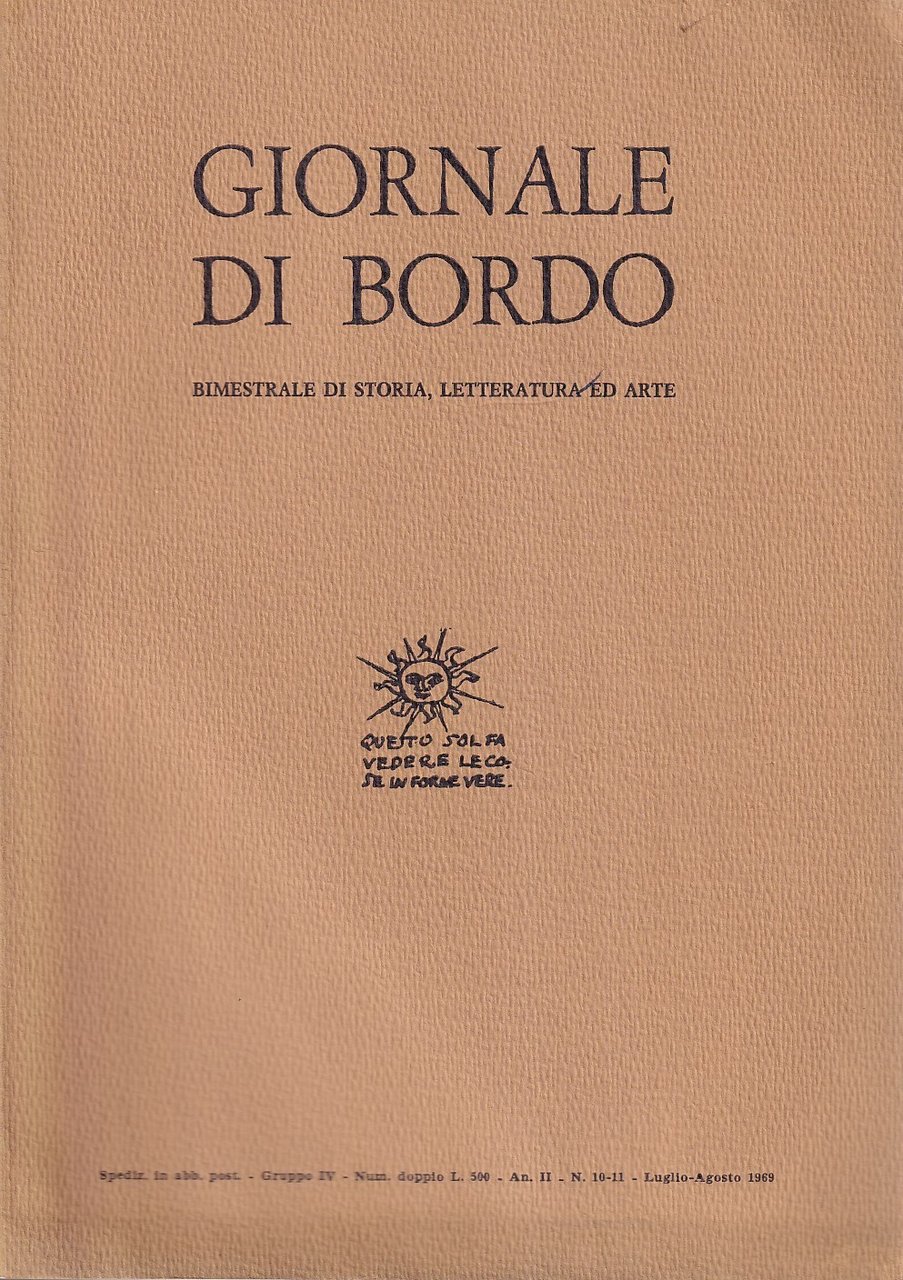 Giornale di bordo. Bimestrale di storia, letteratura ed arte - … | Immagine principale