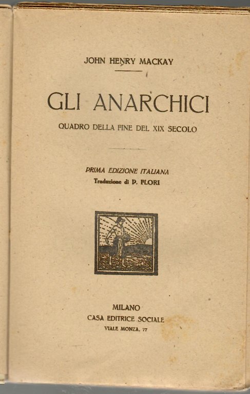 Gli Anarchici Quadro Della Fine Del XIX Secolo