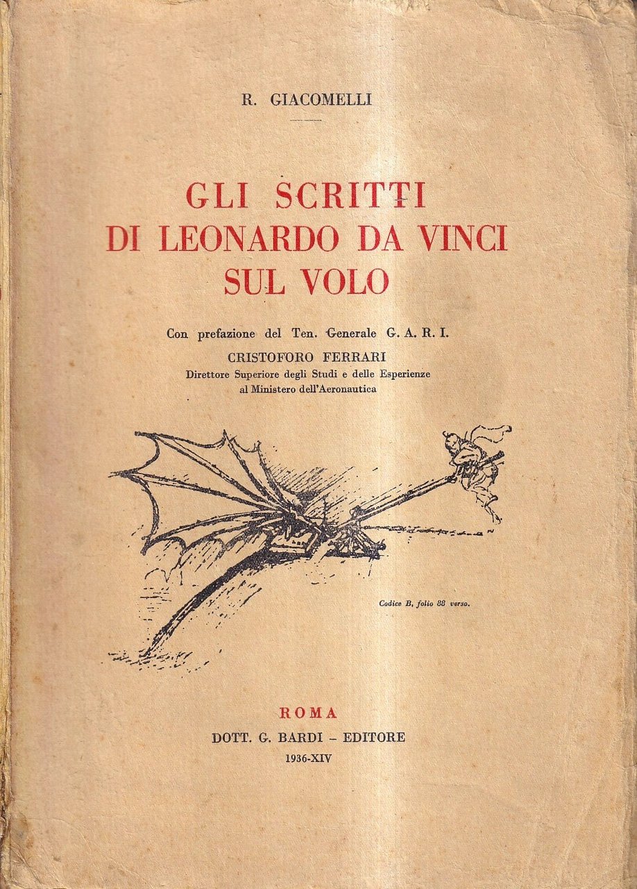 Gli scritti di Leonardo da Vinci sul volo