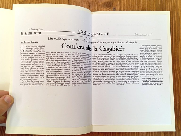 Gli scutmai e la memoria