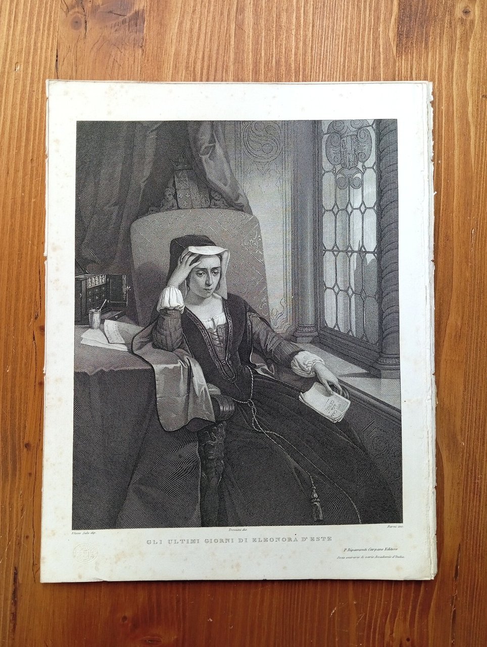 Gli ultimi giorni di Eleonora d'Este [incisione] | Immagine principale