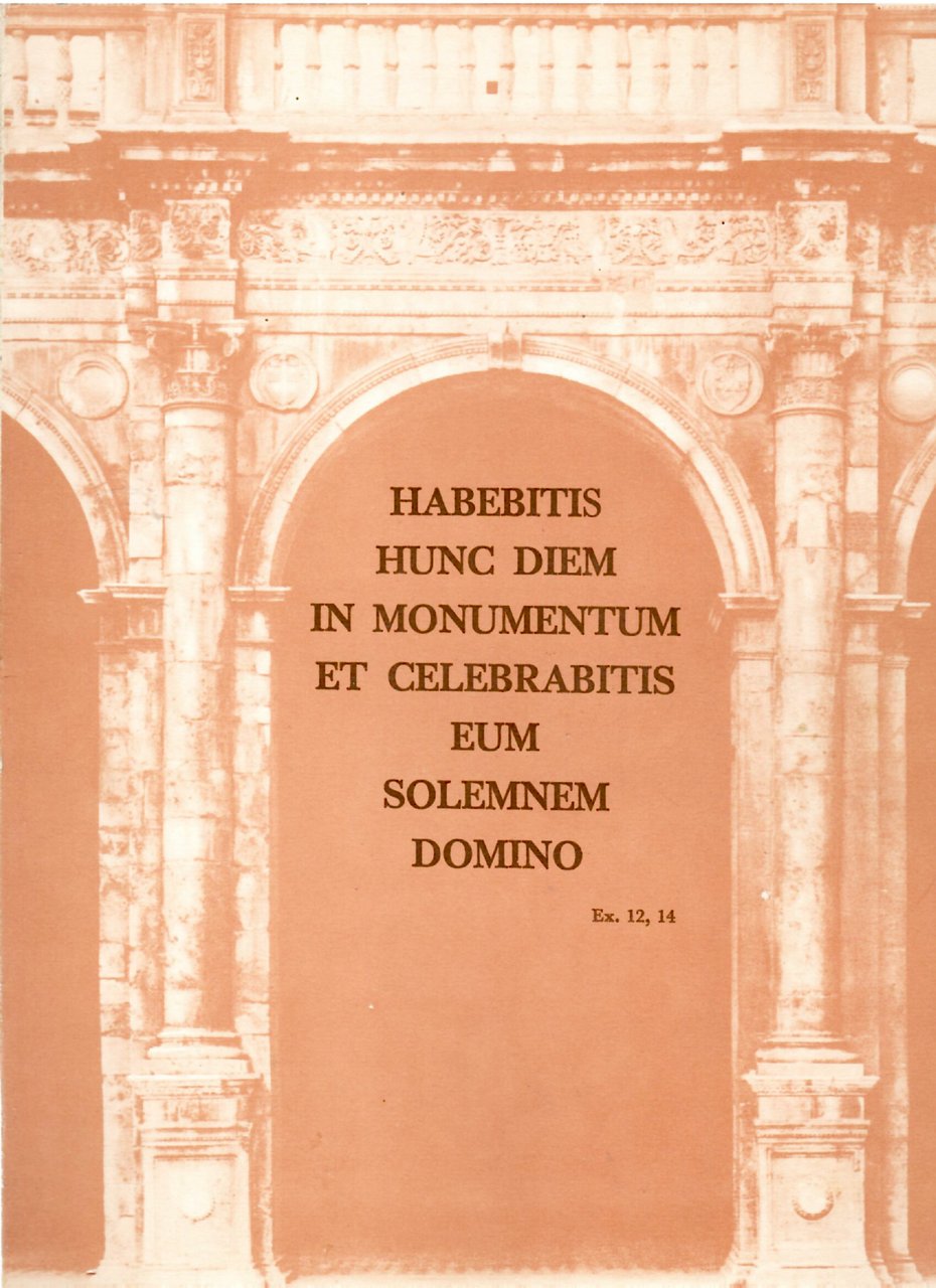 Habebitis Hunc Diem in Monumentum et Celebrabitis Eum Solemnem Domino | Immagine principale