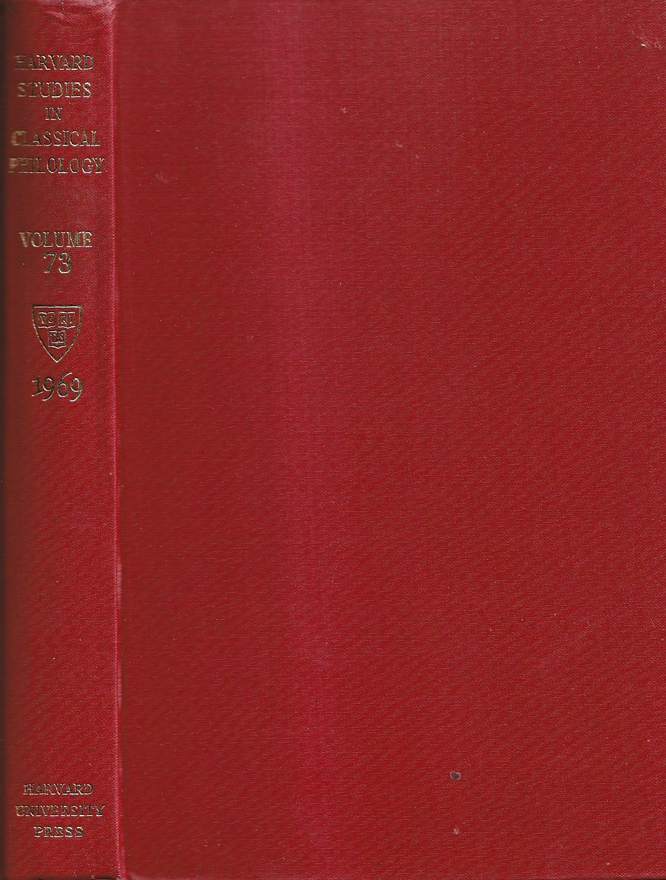 Harvard Studies in Classical Philology - Volume 73 | Immagine principale