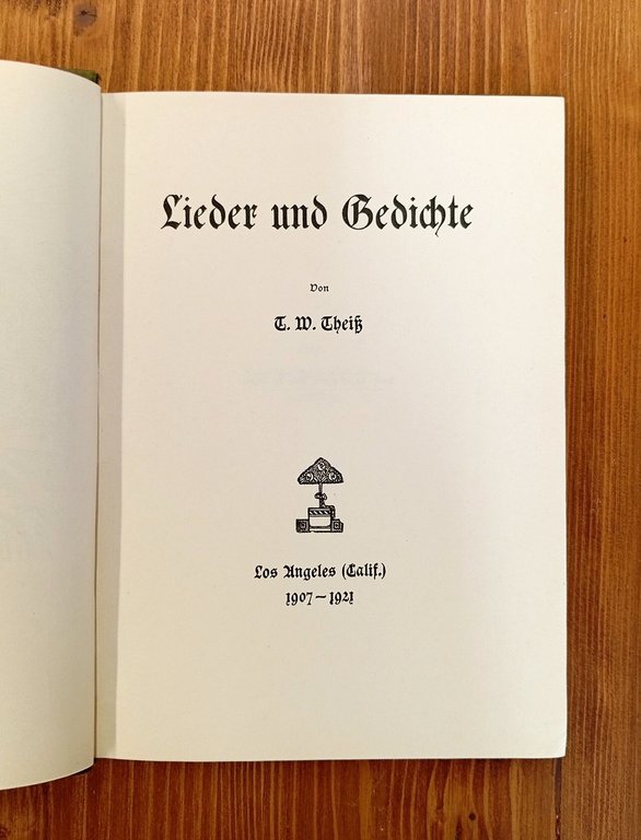 Heimwärts : Lieder und Gedichte (1907-1921)