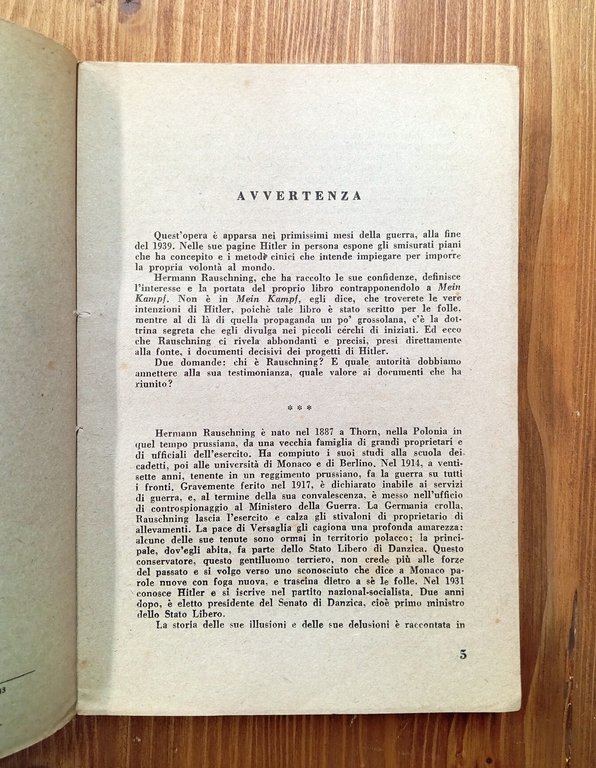 Hitler mi ha detto... Confidenze del Führer sul suo piano …