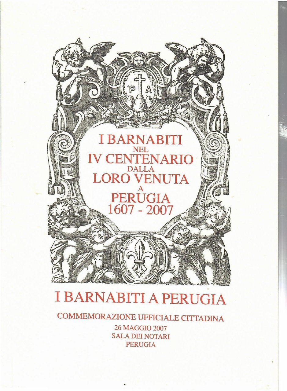 I Barnabiti Nel IV Centenario Dalla Loro Venuta a Perugia … | Immagine principale