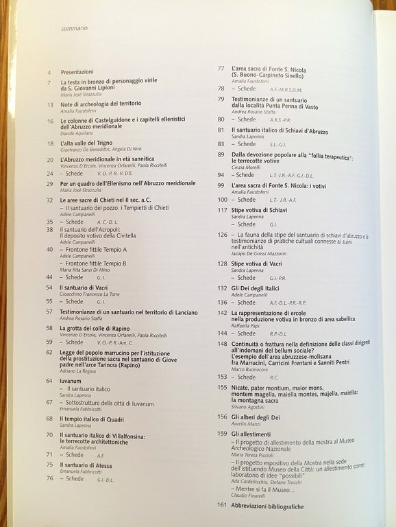 I luoghi degli dei. Sacro e natura nell'Abruzzo italico