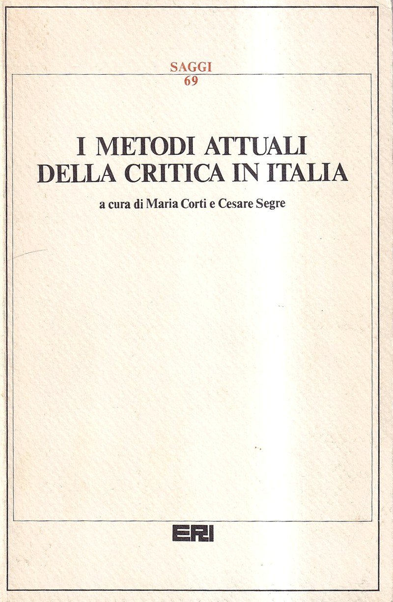 I metodi attuali della critica in Italia | Immagine principale