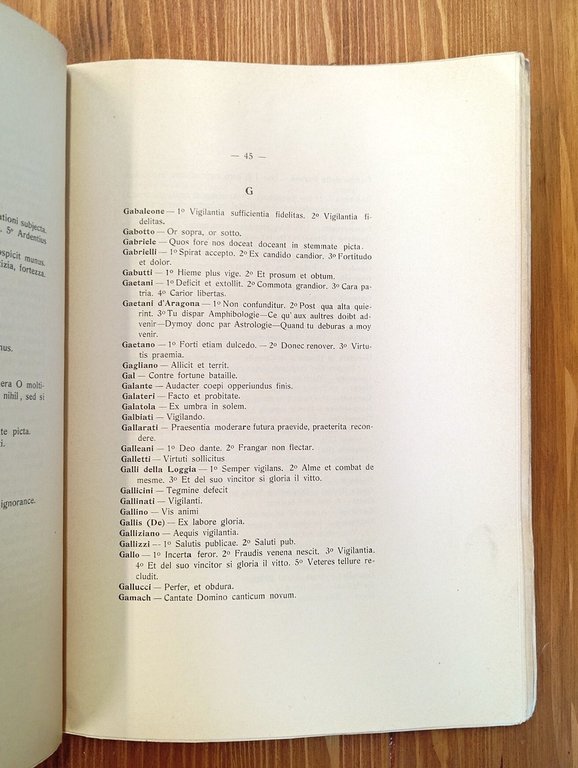 I motti delle famiglie italiane