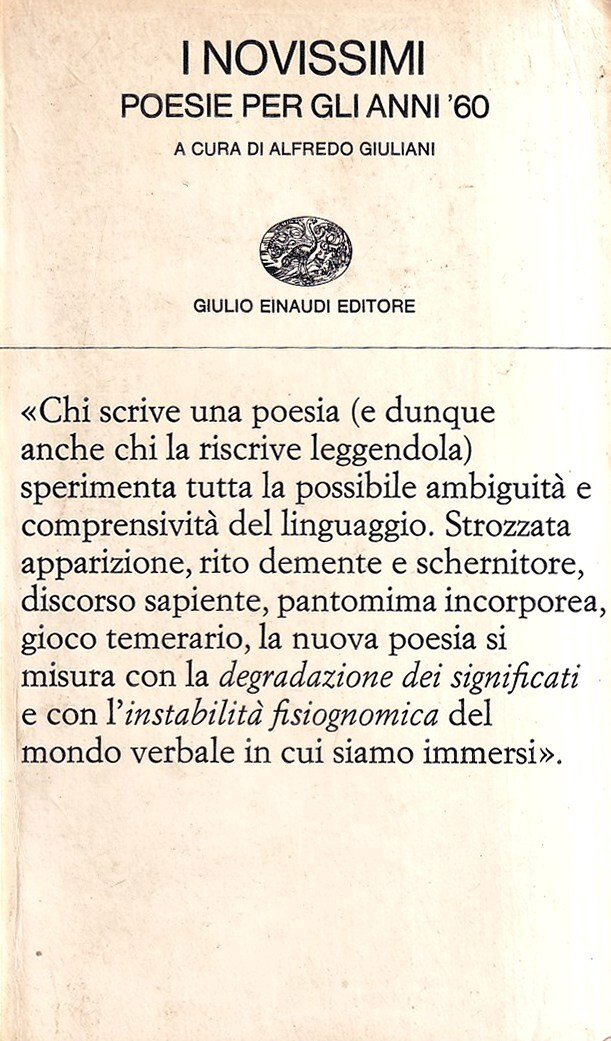 I Novissimi. Poesie per gli anni '60