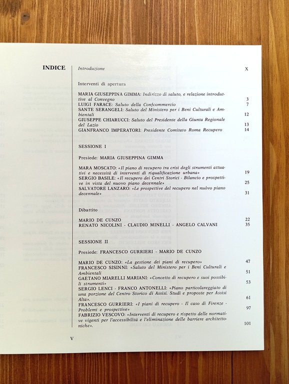 I piani di recupero nei centri storici. Atti del convegno …