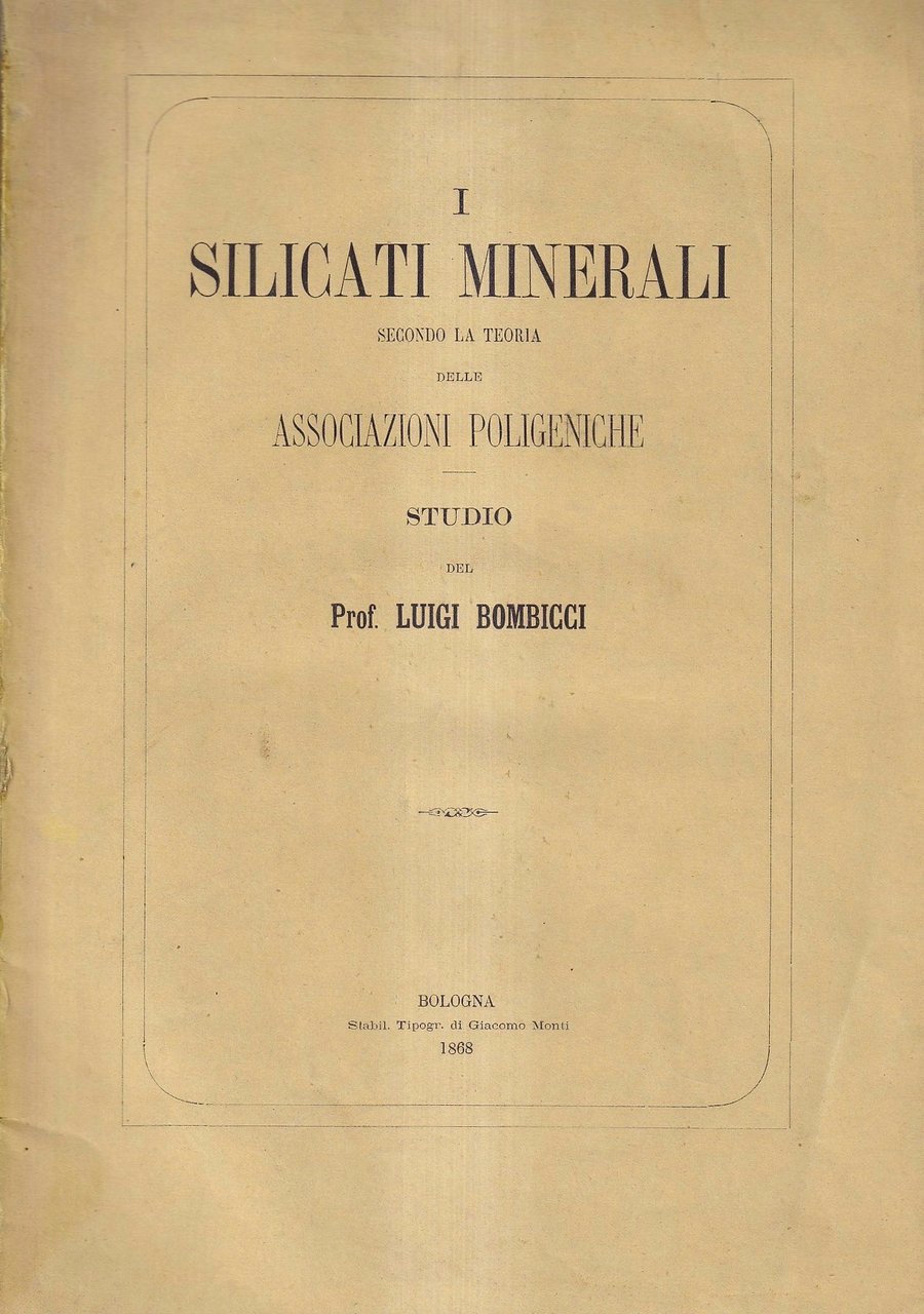 I silicati minerali secondo la teoria delle associazioni poligeniche | Immagine principale