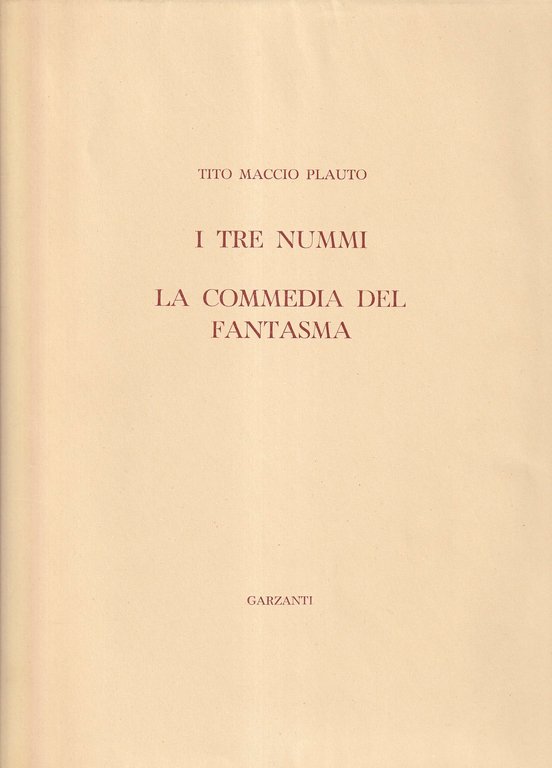 I tre nummi - La commedia del fantasma / La …