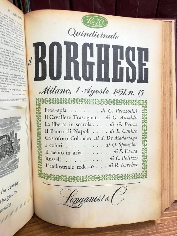 Il Borghese. Quindicinale - prime 8 annate complete, 1950 / … | Immagine Gallery 3
