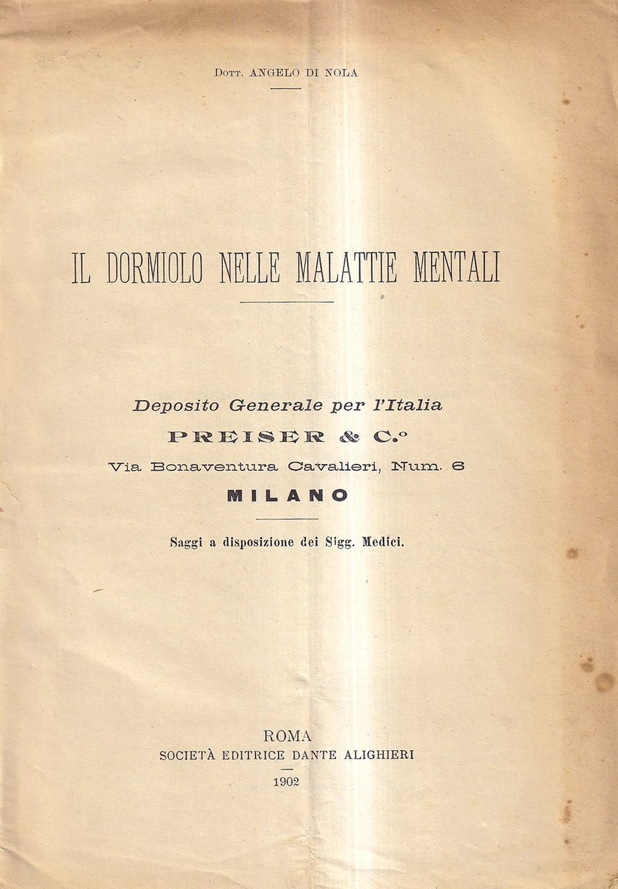 Il dormiolo nelle malattie mentali