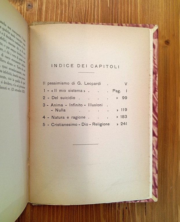 "Il mio sistema". Pensieri filosofici raccolti e ordinati da Etrusco …