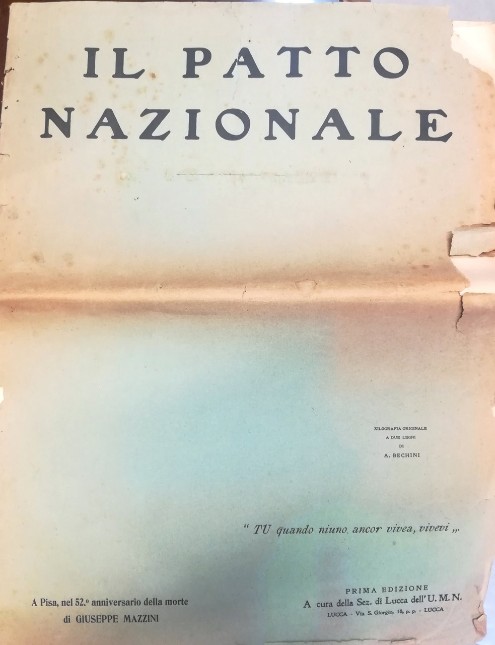 Il Patto Nazionale - A Pisa, nel 52^ anniversario della … | Immagine principale