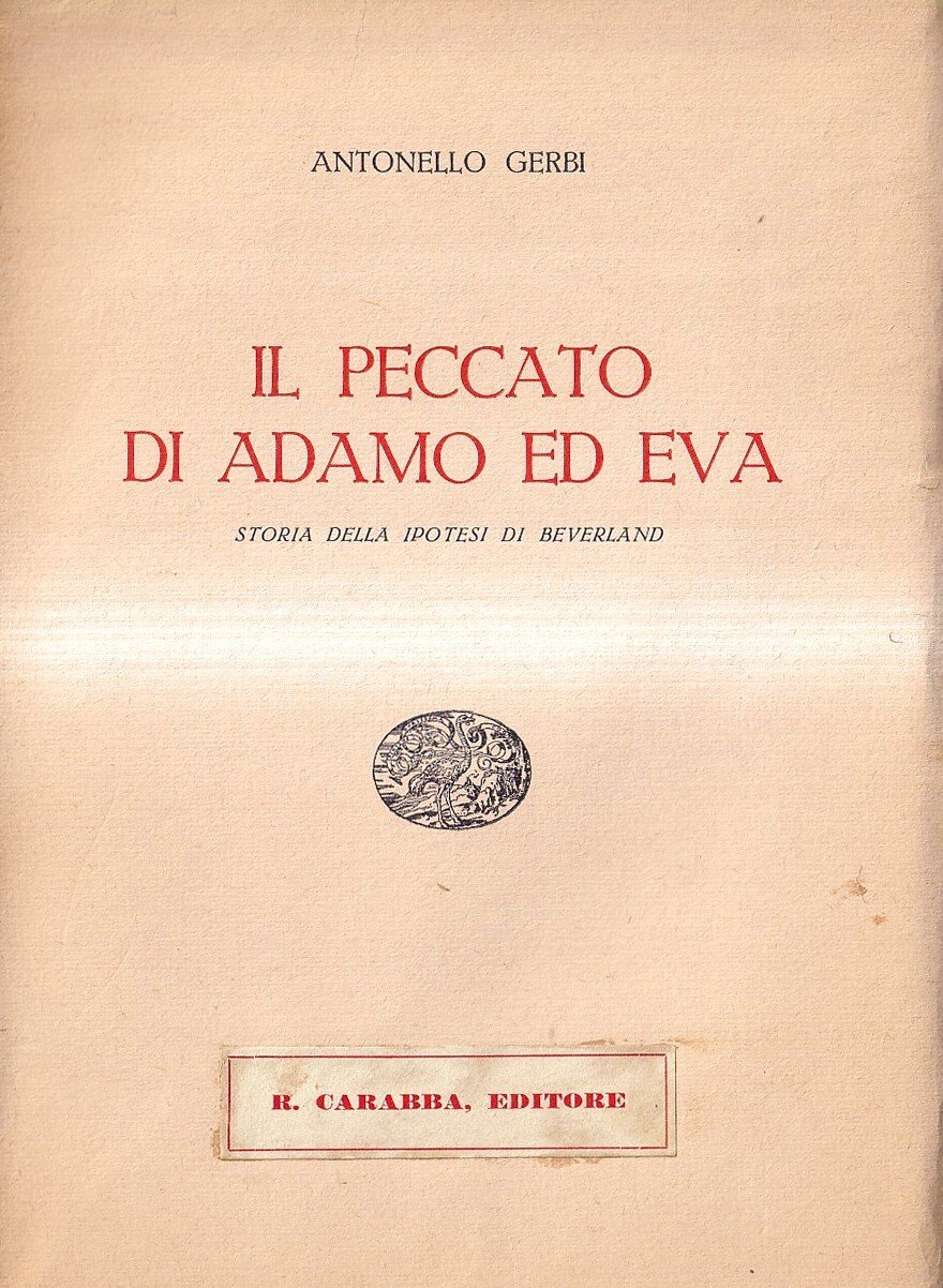 Il peccato di Adamo e Eva. Storia della ipotesi di …