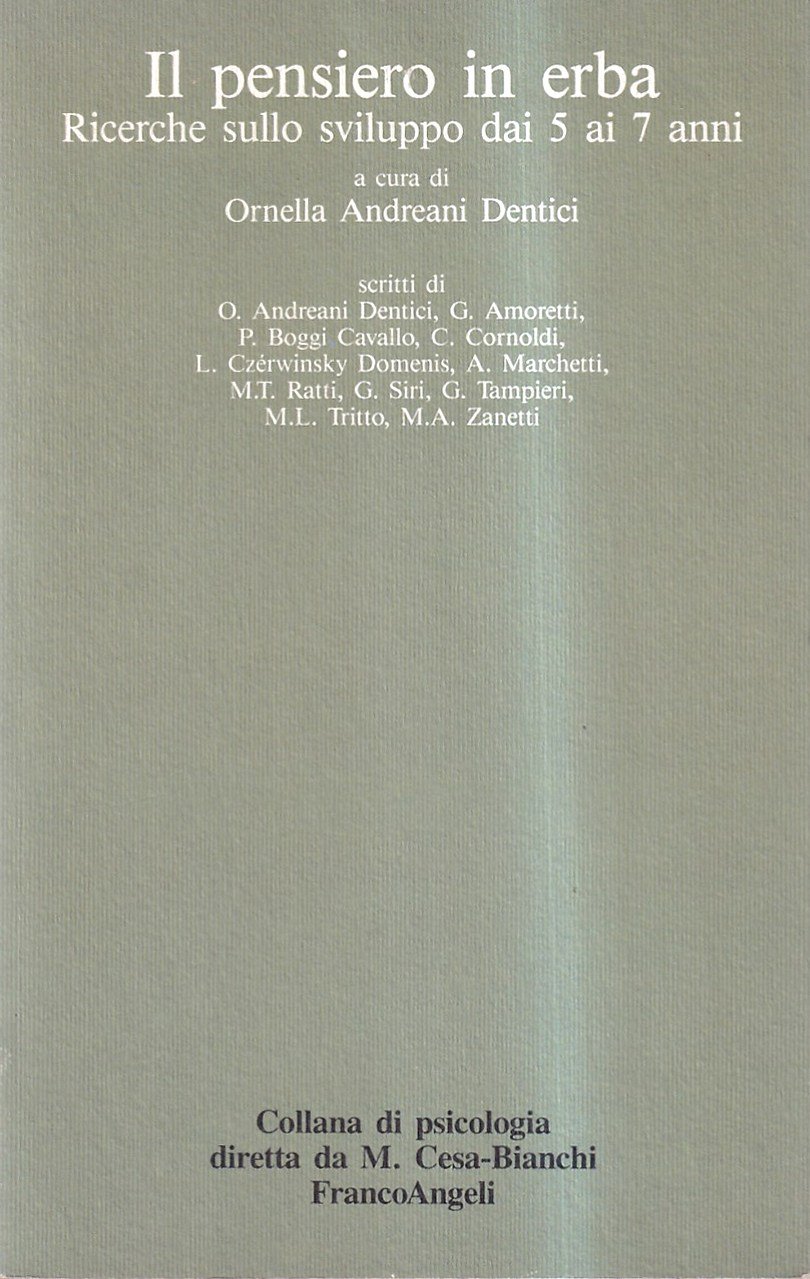 Il pensiero in erba. Ricerche sullo sviluppo dai 5 ai …