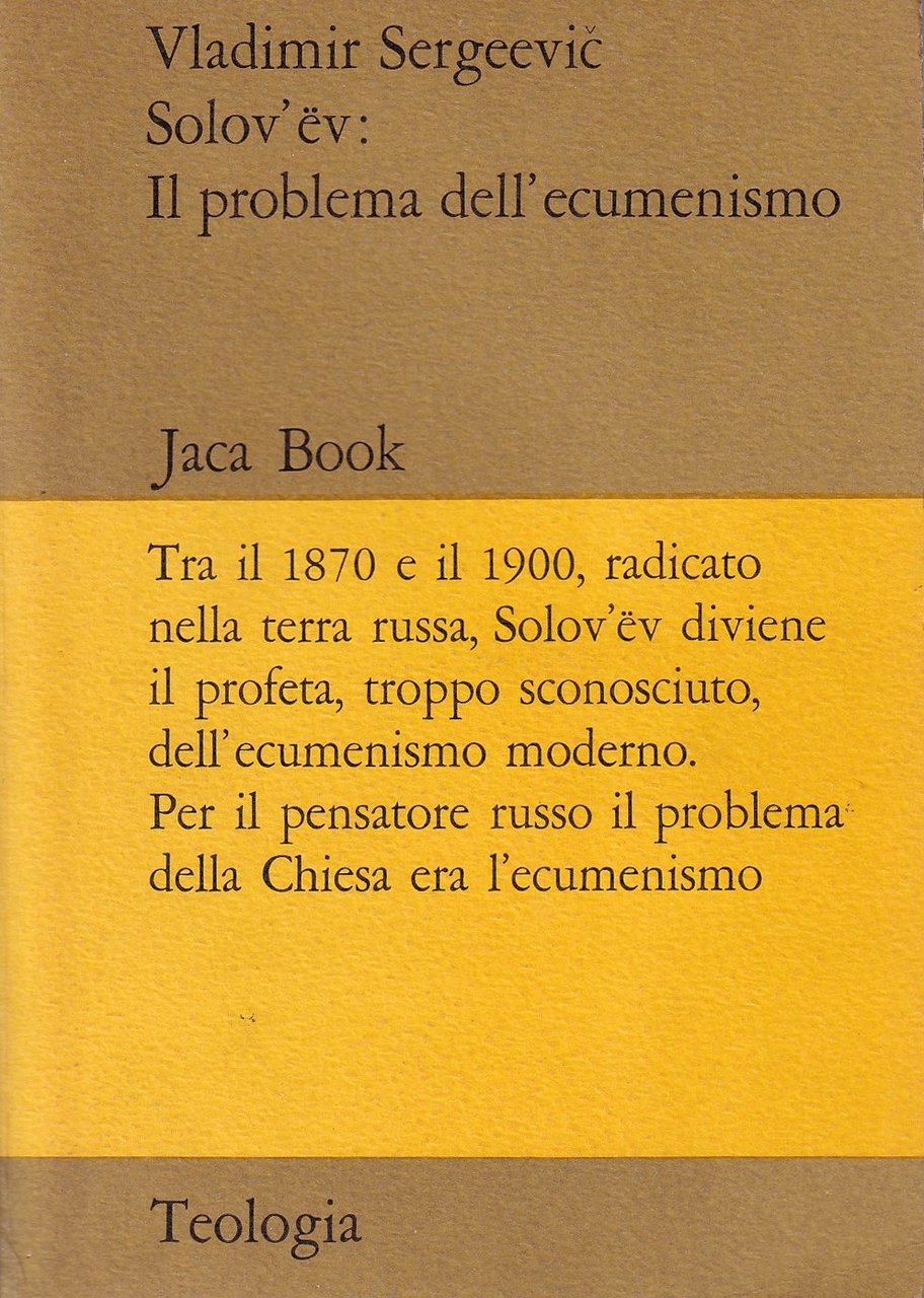 Il problema dell'ecumenismo